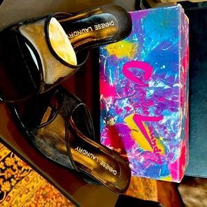 Chinese Laundry Joyfull 3 Black heels size 8 M